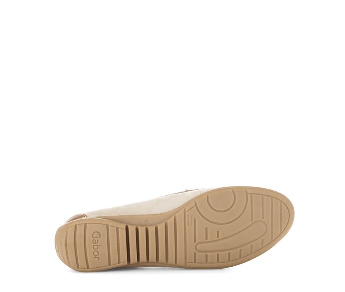 Gabor Mokassin Beige - Materialmix Leder