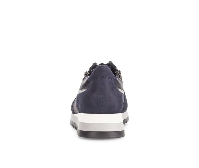 Gabor Sneaker Low Blau - Materialmix Leder