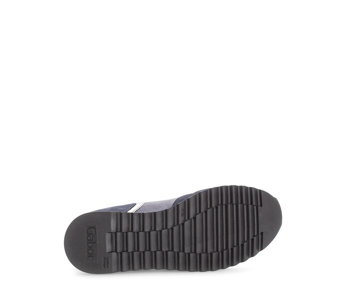 Gabor Sneaker Low Blau - Materialmix Leder