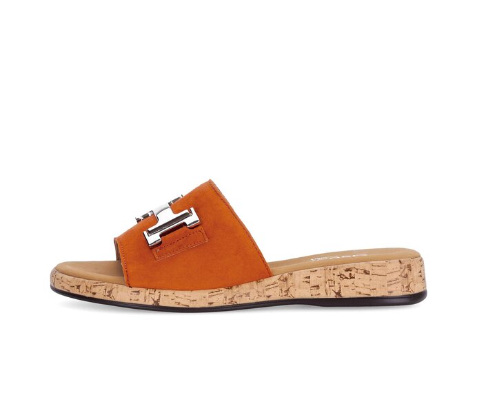 Gabor Pantolette Orange - Rauleder