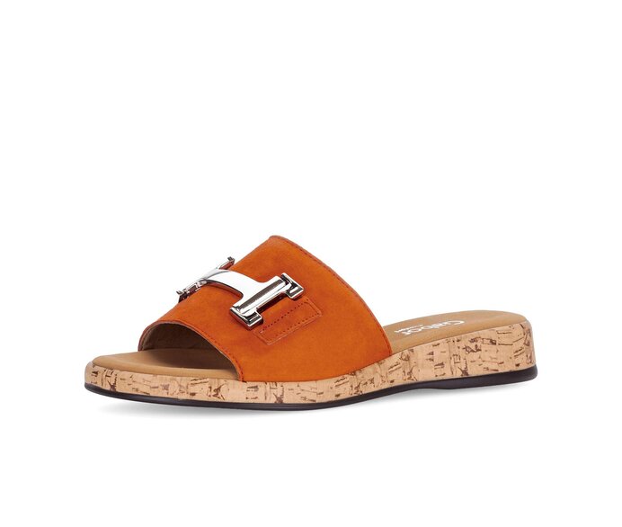 Gabor Pantolette Orange - Rauleder