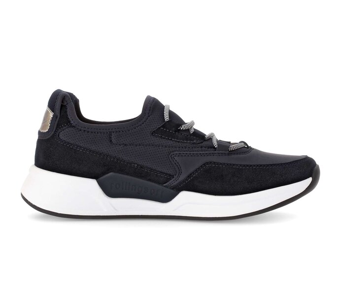 Gabor Sneaker Low Blau - Materialmix Leder/Lederimitat