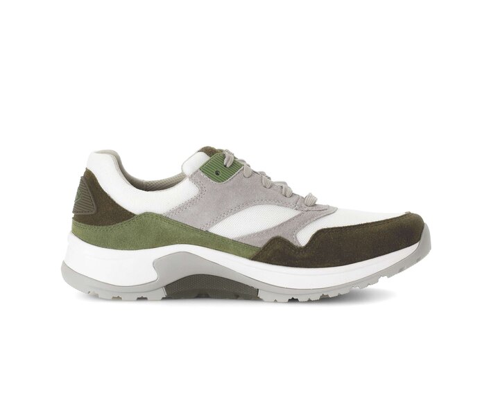 Gabor Rollingsoft Sneaker Low Grün - Materialmix Leder/Textil