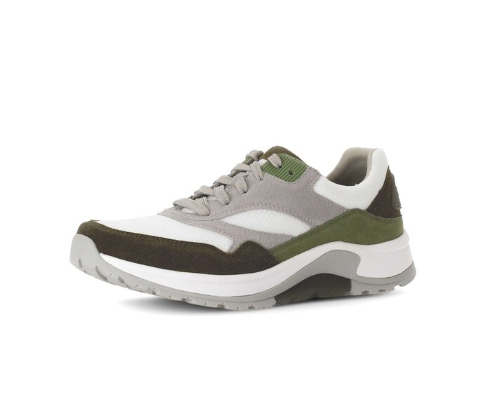 Gabor Rollingsoft Sneaker Low Grün - Materialmix Leder/Textil