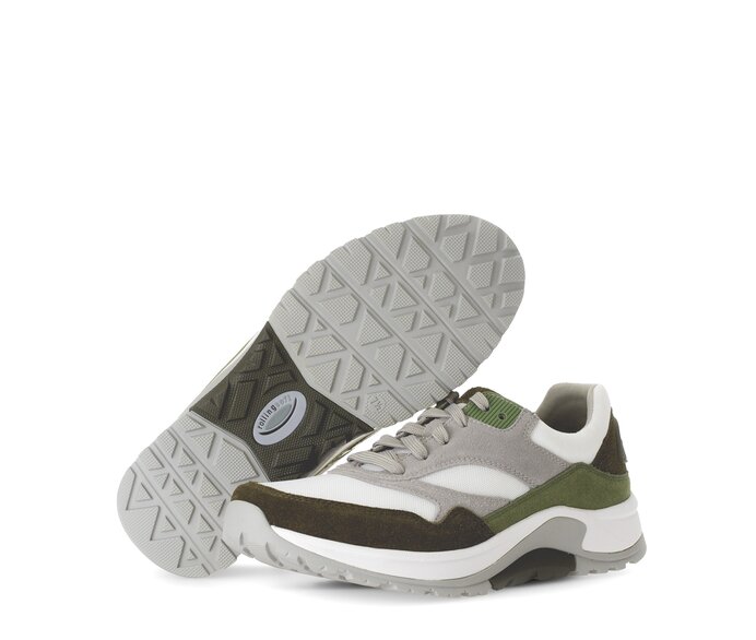 Gabor Rollingsoft Sneaker Low Grün - Materialmix Leder/Textil