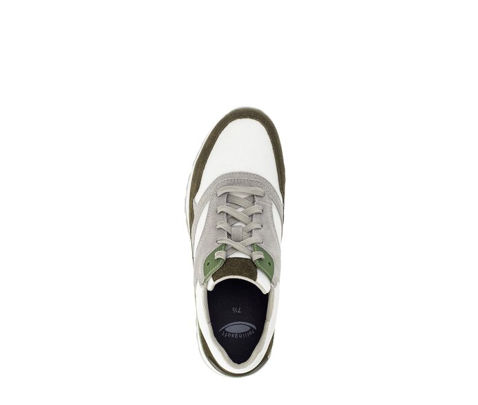 Gabor Rollingsoft Sneaker Low Grün - Materialmix Leder/Textil