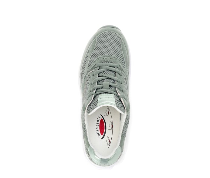Gabor Sneaker Low Grün - Materialmix Leder/Lederimitat