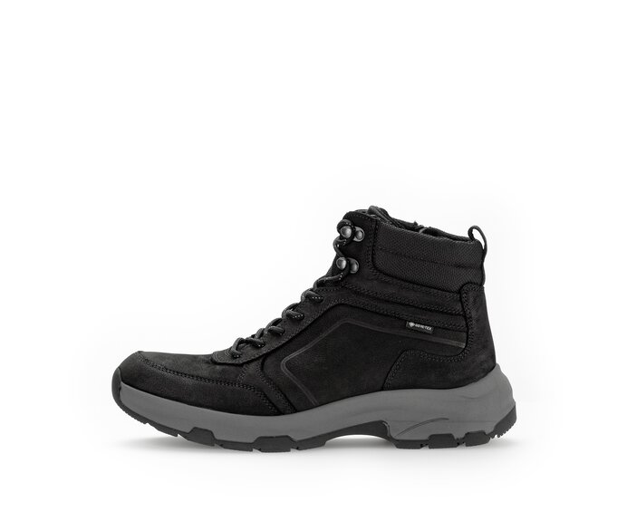 Pius Gabor Sportlicher Stiefel Schwarz - Materialmix Leder/Textil