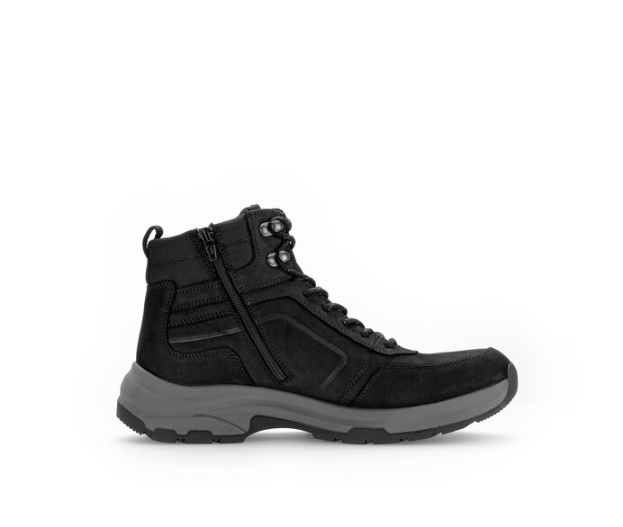 Pius Gabor Sportlicher Stiefel Schwarz - Materialmix Leder/Textil