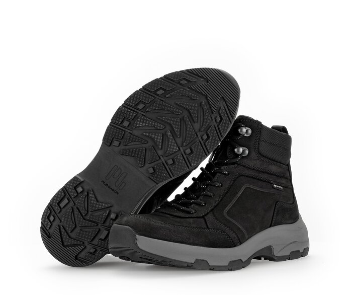 Pius Gabor Sportlicher Stiefel Schwarz - Materialmix Leder/Textil