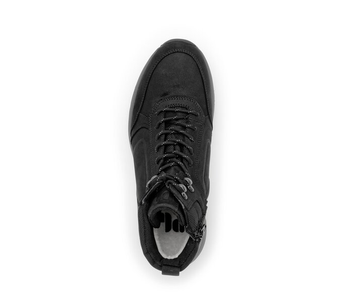 Pius Gabor Sportlicher Stiefel Schwarz - Materialmix Leder/Textil