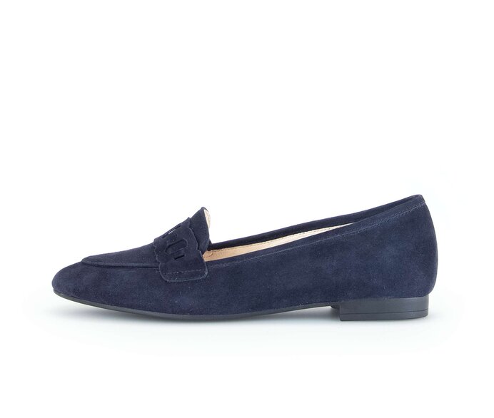 Gabor Eleganter Ballerina Blau - Rauleder