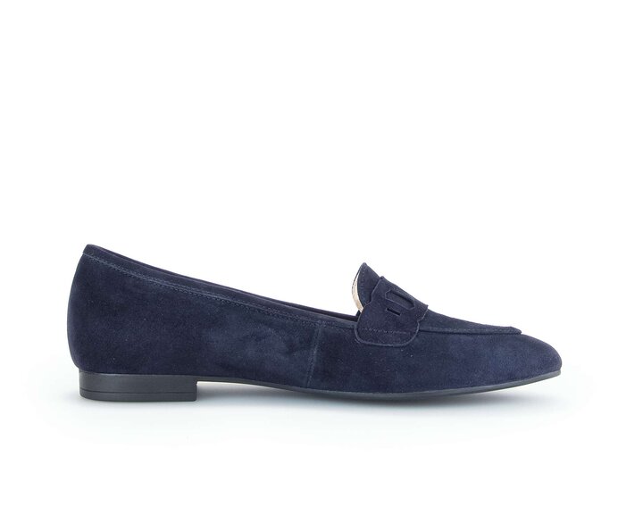 Gabor Eleganter Ballerina Blau - Rauleder