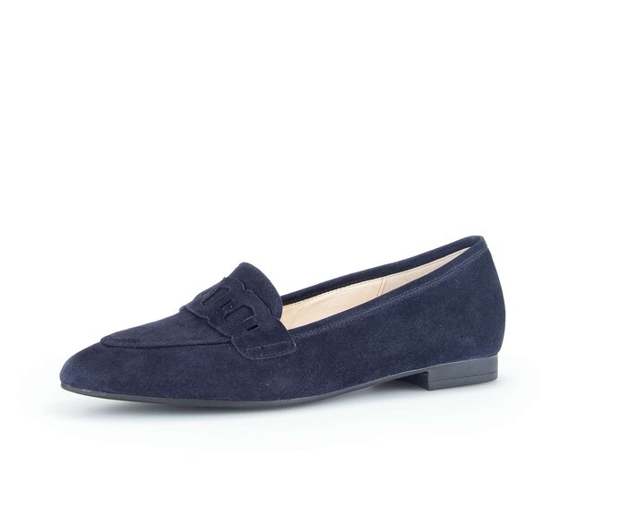 Gabor Eleganter Ballerina Blau - Rauleder