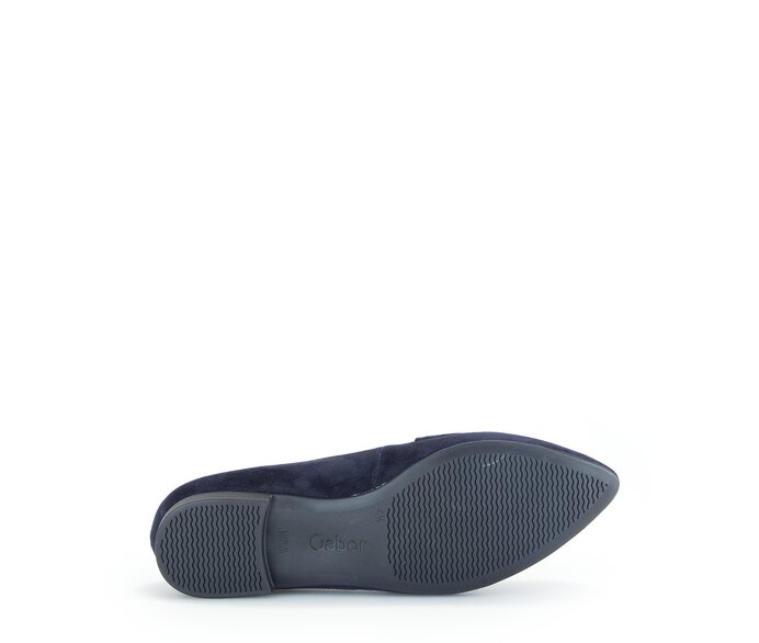 Gabor Eleganter Ballerina Blau - Rauleder
