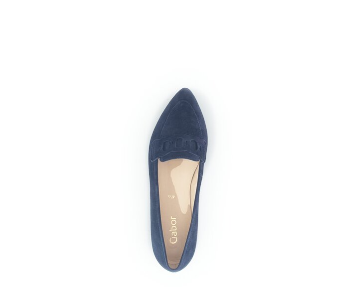 Gabor Eleganter Ballerina Blau - Rauleder