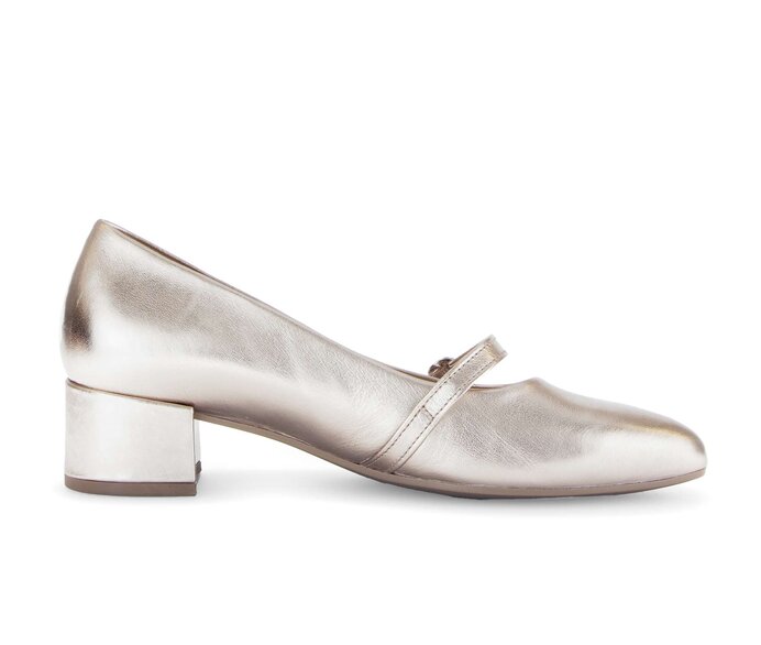Gabor Spangenpumps Gold - Effektleder