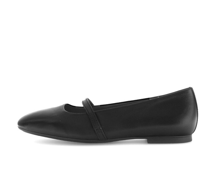 Gabor Eleganter Ballerina Schwarz - Glattleder