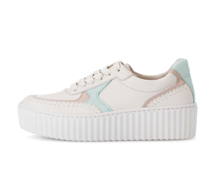 Gabor Sneaker Low Weiß - Materialmix Leder