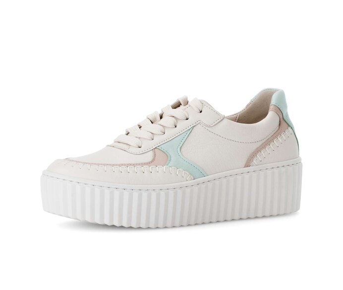 Gabor Sneaker Low Weiß - Materialmix Leder