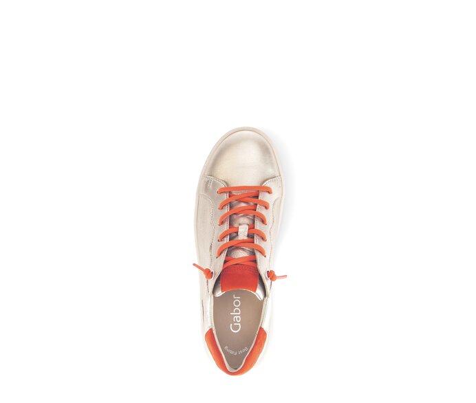 Gabor Sneaker Low Gold - Materialmix Leder