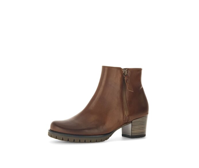 Gabor Sportliche Stiefelette Braun - Glattleder