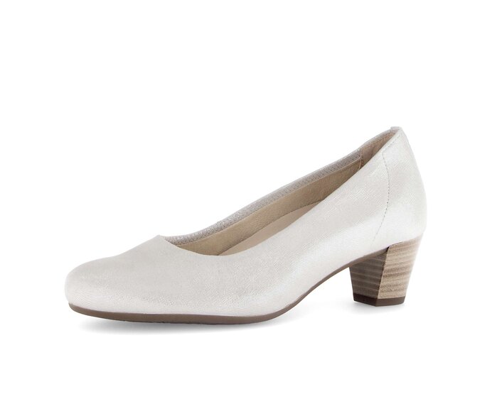 Gabor Eleganter Pumps Weiß - Effektleder