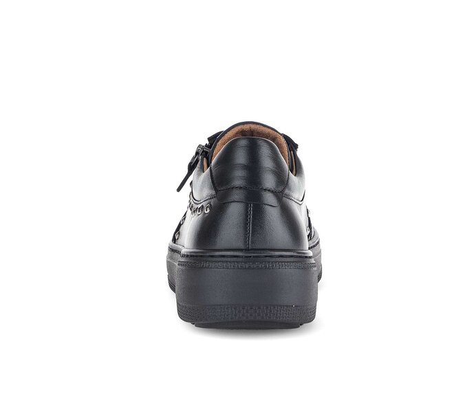 Gabor Sneaker Low Schwarz - Glattleder