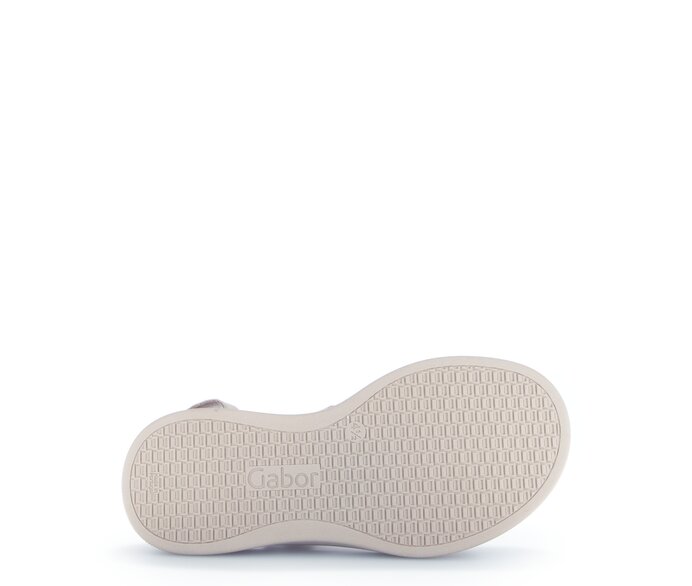 Gabor Riemchensandale Gold - Materialmix Leder