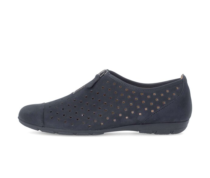 Gabor Sportliche Ballerina Blau - Rauleder
