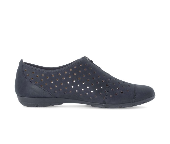 Gabor Sportliche Ballerina Blau - Rauleder