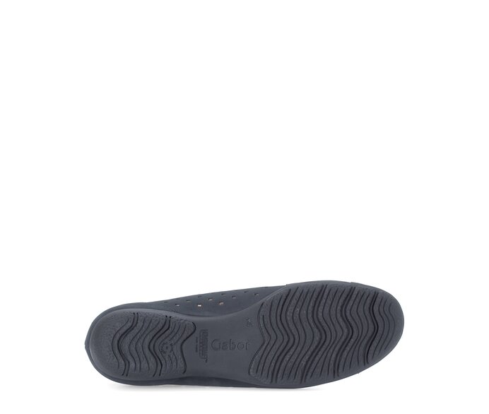 Gabor Sportliche Ballerina Blau - Rauleder