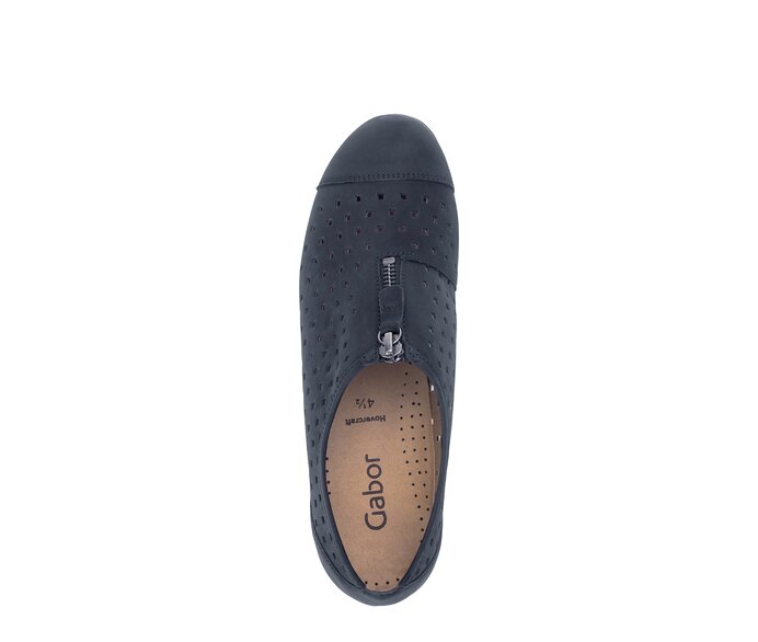 Gabor Sportliche Ballerina Blau - Rauleder