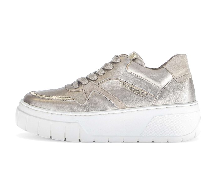 Gabor Sneaker Low Gold - Materialmix Leder