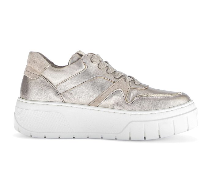 Gabor Sneaker Low Gold - Materialmix Leder