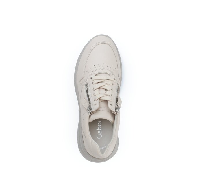 Gabor Sneaker Low Creme - Glattleder