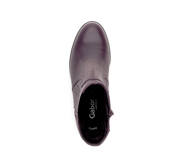 Gabor Elegante Stiefelette Rot - Glattleder