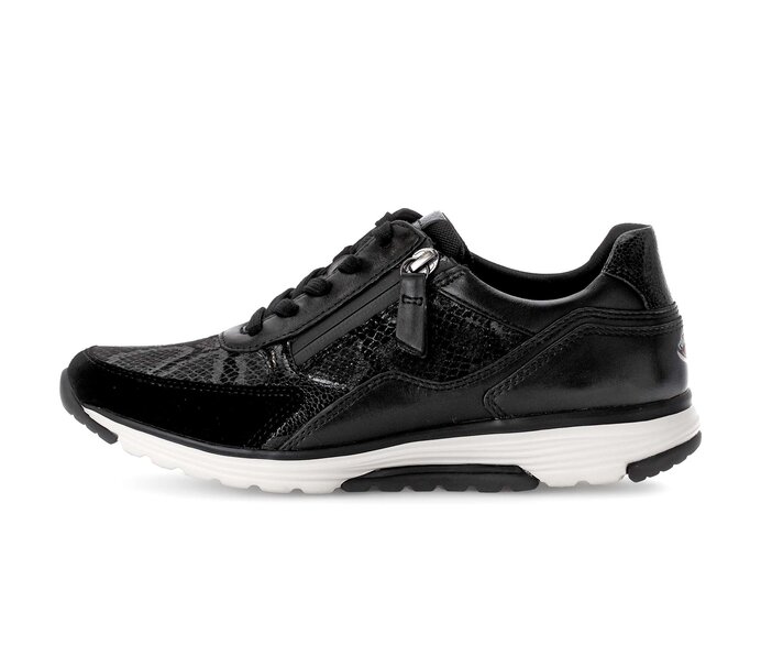 Gabor Sneaker Low Schwarz - Materialmix Leder/Lederimitat