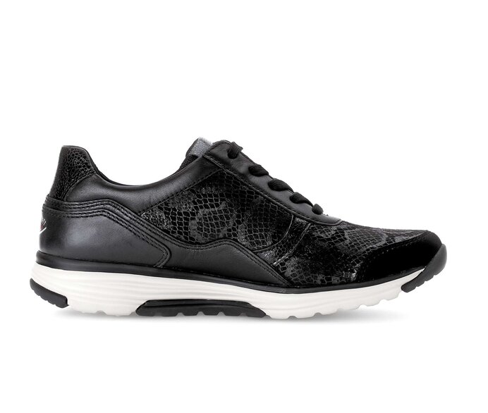 Gabor Sneaker Low Schwarz - Materialmix Leder/Lederimitat