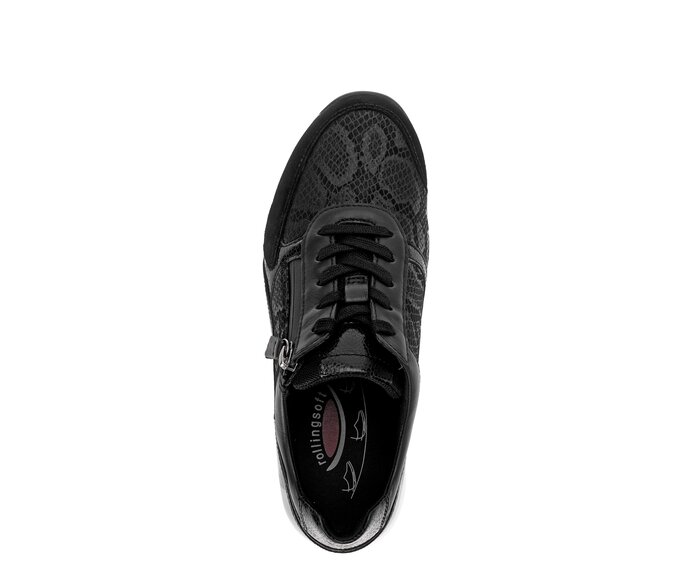 Gabor Sneaker Low Schwarz - Materialmix Leder/Lederimitat