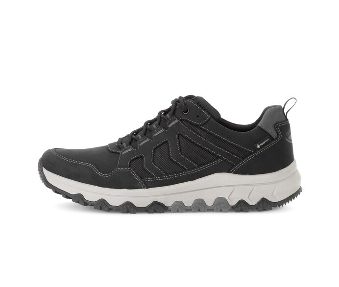Gabor Rollingsoft Sneaker Low Schwarz - Materialmix Leder/Textil