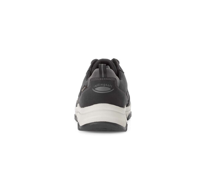 Gabor Rollingsoft Sneaker Low Schwarz - Materialmix Leder/Textil
