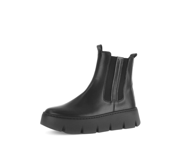 Gabor Chelsea Boot Schwarz - Glattleder
