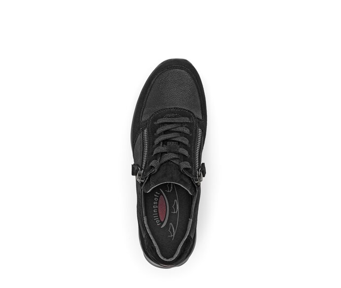Gabor Sneaker Low Schwarz - Materialmix Leder