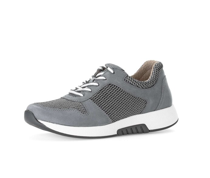 Gabor Sneaker Low Grau - Materialmix Leder/Lederimitat