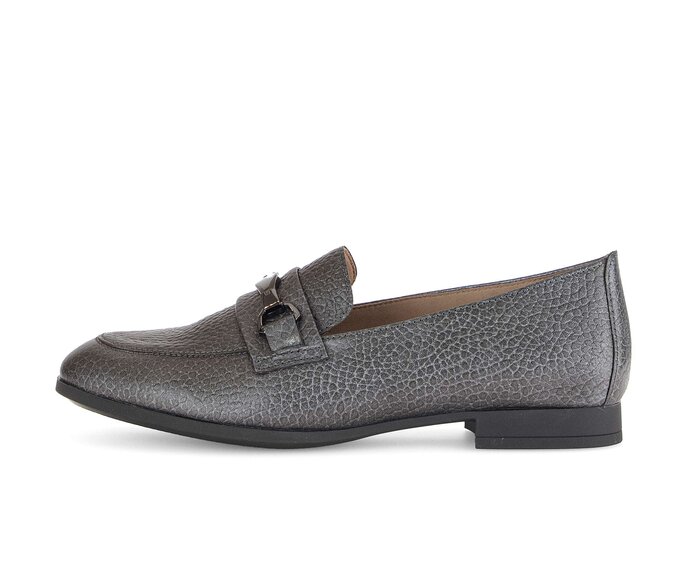 Gabor Slipper Silber - Glattleder