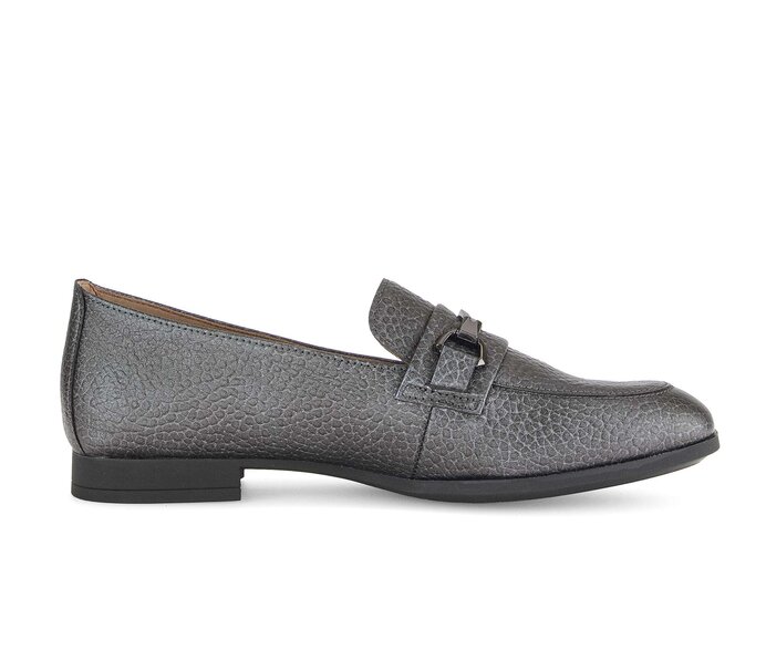 Gabor Slipper Silber - Glattleder