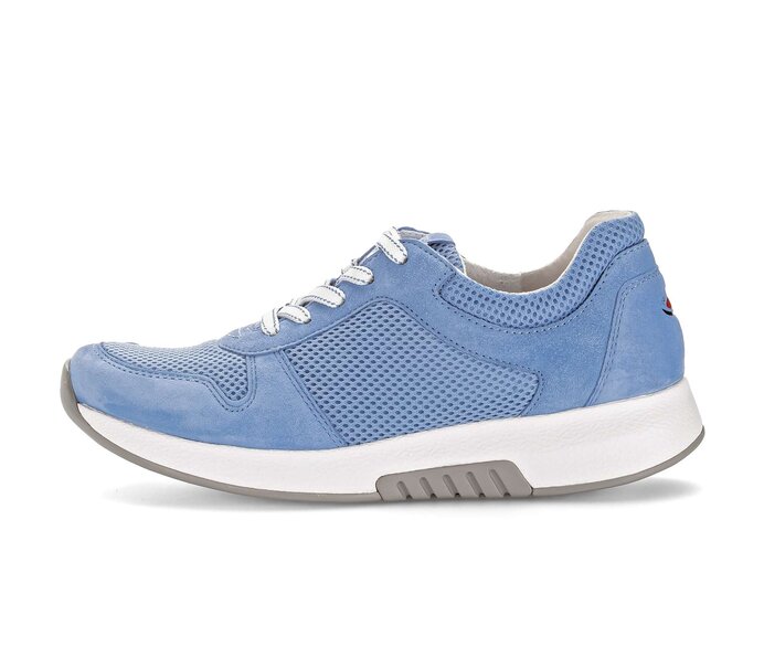 Gabor Sneaker Low Blau - Materialmix Lederimitat