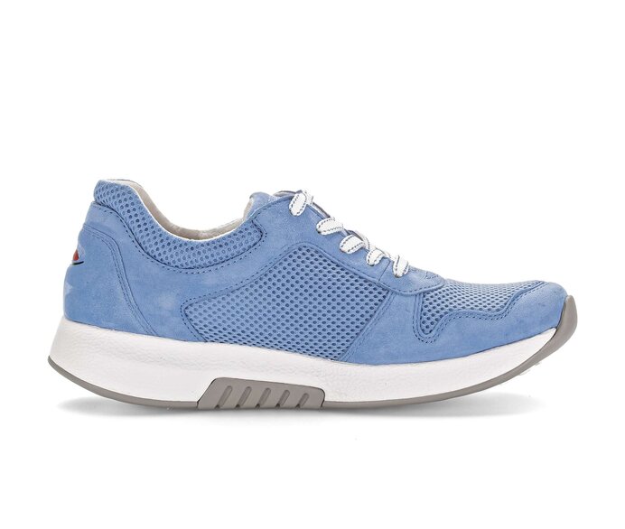 Gabor Sneaker Low Blau - Materialmix Lederimitat
