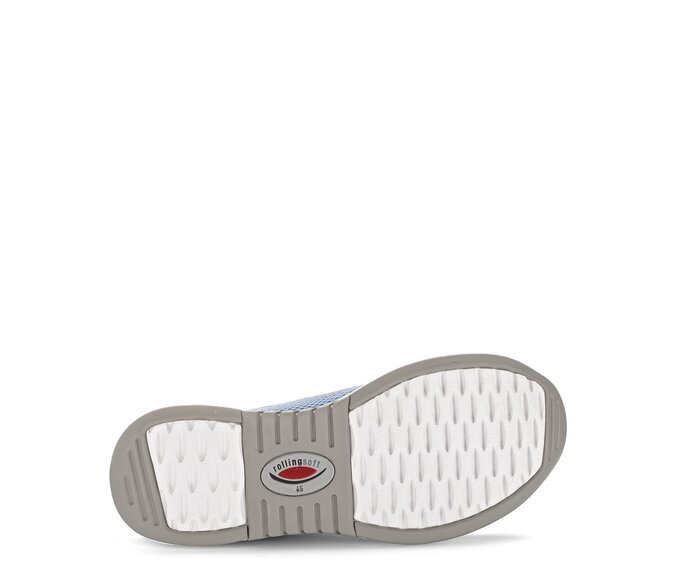 Gabor Sneaker Low Blau - Materialmix Lederimitat